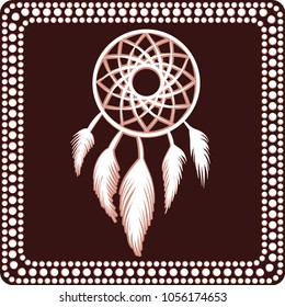 pattern with imitation of elements of rock art