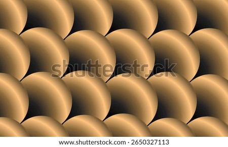 pattern with imitation of metal round scales for endless backgrounds, textures and other creative designs. Editable vector. Eps 10