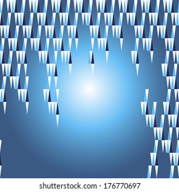 pattern imitation of a prickly ice.  Winter backdrop. Place your texy on the top