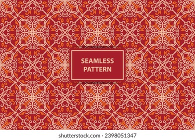 Pattern india seamless oriental vintage indian background, Abstract pattern background. Vintage decorative elements. Hand drawn background. Islam, Arabic, Indian, ottoman motifs