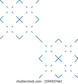  pattern with indigo colour look.