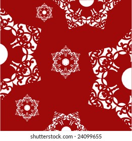 pattern - individual heart flowers