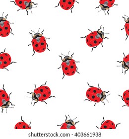 pattern with insects, beetles