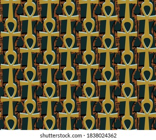 pattern inspired by the ancient Egyptian civilization. key life figure will make you feel like in Egypt