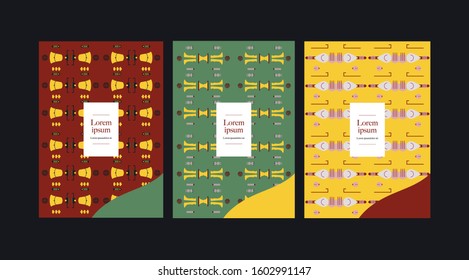 Pattern inspired by the Chinese Sanxing(Fu Lu Shou)