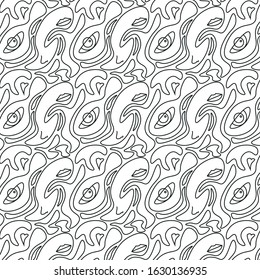 Pattern inspired by distorted cartoon paintings
