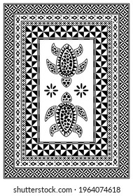 Pattern inspired by Fiji and Pacific Islands traditional design elements.