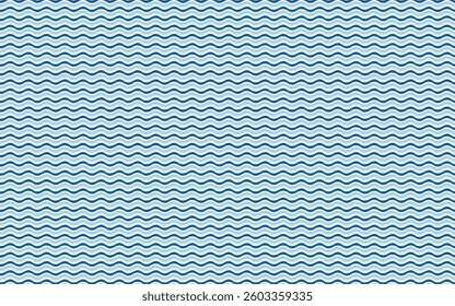 A pattern inspired by the rhythm of ocean waves, with fluid lines of deep blues, pale aquas, and white cresting waves, arranged in a seamless, flowing design