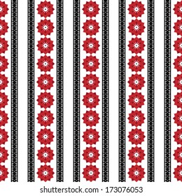 Pattern inspired by traditional romanian embroidery