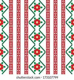 Pattern inspired by traditional romanian embroidery