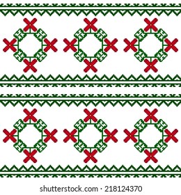 Pattern inspired by traditional romanian embroidery
