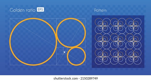 Patrón inspirado en la proporción dorada