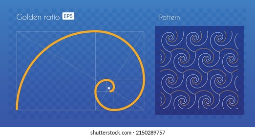 Patrón inspirado en la proporción dorada
