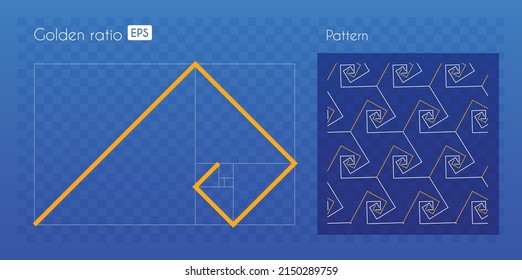 Patrón inspirado en la proporción dorada