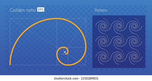 Patrón inspirado en la proporción dorada