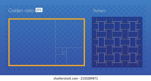Pattern inspired from the golden ratio
