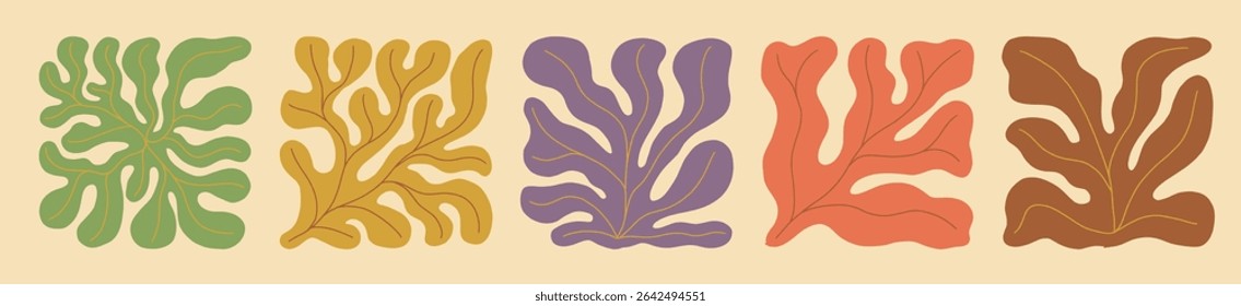 Pattern integration of undulating lines and classic flower shapes, echoing 70s design trends