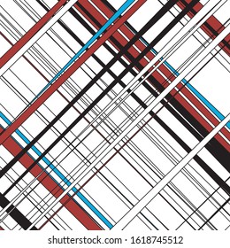 pattern with intersecting colored bands