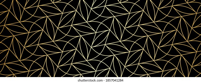Pattern with intersecting lines and leaves on white background. Monochrome Seamless vector texture in light color. Trendy design for textile, fabric, and wrapping. Stylish decorative lattice.