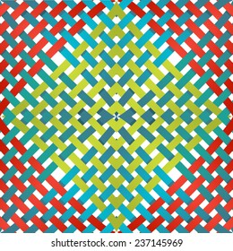 Pattern with intersecting lines on a white background. Vector