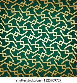 Pattern with intersecting straight stripes, polygons and stars. Seamless background. Abstract Arabic ornament.