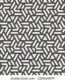 Black White Geometric Seamless Pattern Triangle Stock Vector (Royalty ...