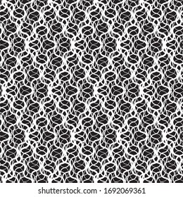 pattern with intersecting white wavy lines