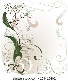 A pattern of interwoven stems against a light background for your text
