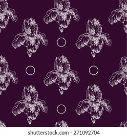pattern with iris