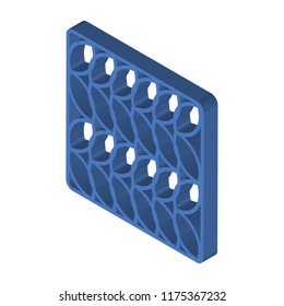 Pattern isometric left top view 3D icon