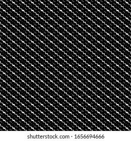 Pattern with jagged or broken oblique stripes. Graphics in black and white.