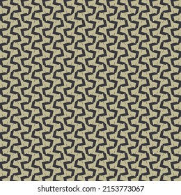 Pattern with jagged lines and some thin dashes drawn in black on a gray background. Wallpaper design. Textile print for shirts, scarves and more.