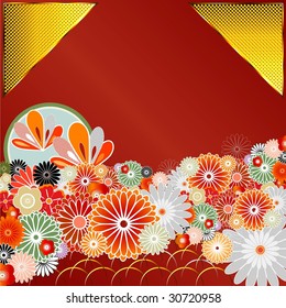 Pattern of Japanese culture-Vector material