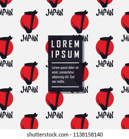pattern japanese logo . japan vector background