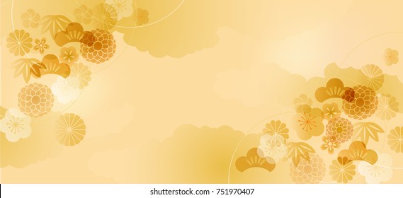 Pattern of Japanese New Year illustration.