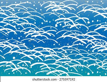 手書き 波 のイラスト素材 画像 ベクター画像 Shutterstock