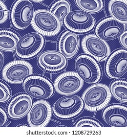 Pattern of a Japanese traditional umbrella,