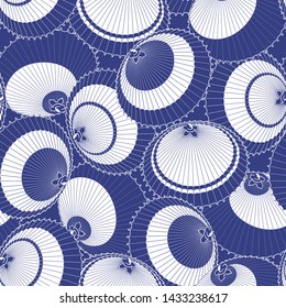 Pattern of a Japanese traditional umbrella,
I continue seamlessly,