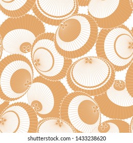 Pattern of a Japanese traditional umbrella,
I continue seamlessly,