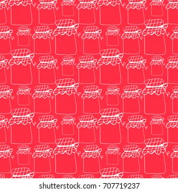 pattern jar doodle vector
