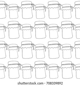 pattern jar doodle vector
