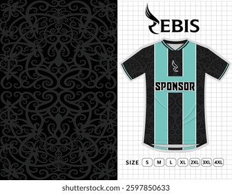 Pattern jersey batik abstrak kalimatan