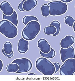 Pattern with juicy blueberries. Juicy blueberries for website design, wrapping paper or food packaging. Vector, esp10.