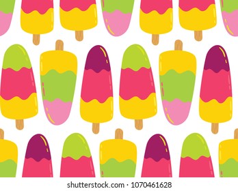 Pattern with juicy ice cream