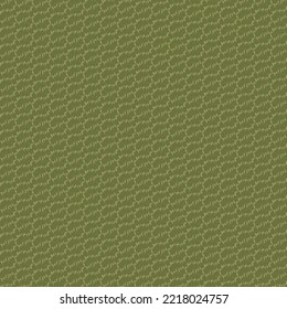 Pattern in khaki green tones made of some patches and stitches. Upholstery fabric texture. Textile background. Abstract vector. 