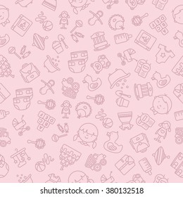 Pattern kids and baby brown