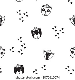 Pattern for kids, girls and boys. Vector illustration. It can be used to create prints, packaging, invitations, simple designs, gift wraps, festive decor, clothes, bags, pillows, postcards, cups. Animals.	