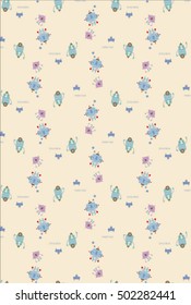 pattern for kids with robots.
