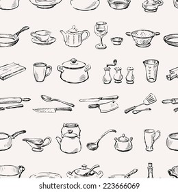 pattern of kitchenware