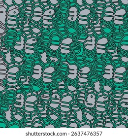 Pattern for knitwear and woven fabric in grey and green color design